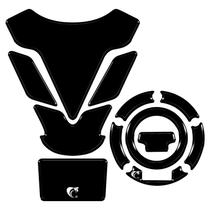 Kit Protetor de Tanque + Bocal Resinado Yamaha Factor DX 2025/2026 Preto Liso Kit Protetor de Tanque + Bocal Resinado Yamaha Factor DX 2025/2026 Preto Liso