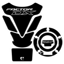 Kit Protetor de Tanque + Bocal Resinado Yamaha Factor DX 2025/2026 Preto Kit Protetor de Tanque + Bocal Resinado Yamaha Factor DX 2025/2026 Preto