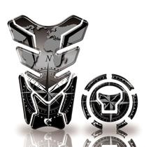 KIT Protetor de Tanque E Bocal Moto Honda Acima 2018 preto bússola