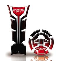 Kit Protetor De Tanque E Bocal Moto Yamaha Sporting Race Vermelho Kit Protetor De Tanque E Bocal Moto Yamaha Sporting Race Vermelho