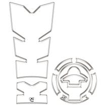 Kit Protetor de Tanque e Bocal Resinado 3D Yamaha Fazer FZ25 2025/2026 transparente