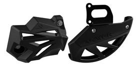 Kit Protetor Disco Traseiro + Prot. Caliper Crf 250f - Preto