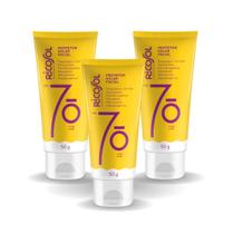Kit Protetor Facial Ricosol FPS 70 Toque Seco 50G 3 Unidades