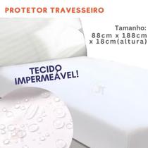 Kit Protetor Impermeável Colchão Solteiro + Capa Travesseiro