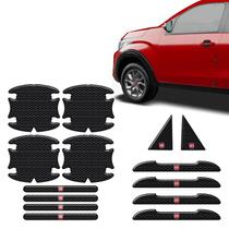 Kit Protetor Maçaneta Fibra De Carbono Fiat Alto Relevo Kit Protetor Maçaneta Fibra De Carbono Fiat Alto Relevo