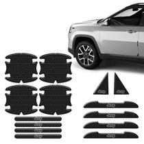 Kit Protetor Maçaneta Fibra De Carbono Jeep Alto Relevo Kit Protetor Maçaneta Fibra De Carbono Jeep Alto Relevo