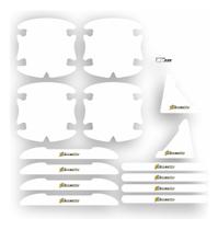 Kit Protetor Maçaneta Tracker Freeride Transparente Wb335