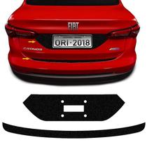 Kit Protetor Porta-malas Cronos 2018 + Fundo De Placa Preto Kit Protetor Porta-malas Cronos 2018 + Fundo De Placa Preto