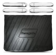 Kit Protetor Porta Malas Maçaneta Jeep Renegade 2015 2016 2017 2018 2019 2020 Cromado Espelhado