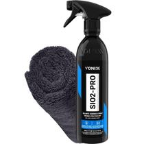 Kit Protetor Renovador Restaurador Cera Liquida Para Carro Moto Fosca Envelopado Sio2 Pro Vonixx