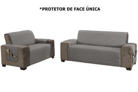 Kit Protetor Sofá 2 E 3 Lugares King Classic Face Única