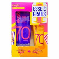 Kit Protetor Solar 180G + Facial 50G De 70 Fps - Ricosol