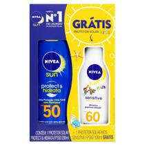 Kit Protetor Solar Adulto 50 FPS 200 ml + Protetor Solar Infantil 60 FPS 100 ml - Nivea
