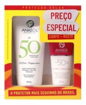 Kit Protetor Solar Anasol Fps 50 Corpo 200g + Rosto 60g