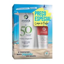 Kit Protetor Solar Anasol Fps50 200g + Protetor Solar Facial Fps50 60g