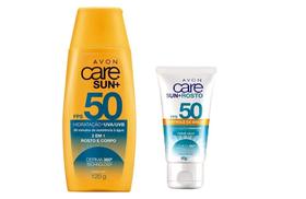 kit protetor solar Avon 50 fps corpo+rosto Care Sun