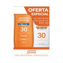 Kit Protetor Solar Cenoura e Bronze Corporal + Facial FPS 30
