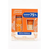 Kit Protetor Solar Cenoura e Bronze FPS 50 200ml + Facial 50