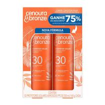 Kit Protetor Solar Corporal Aerossol Cenoura & Bronze FPS30 200ml 2 Unidades