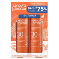 Kit Protetor Solar Corporal Cenoura &amp Bronze FPS30 Spray Aerossol 200ml