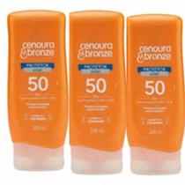Kit Protetor solar corporal cenoura & bronze fps 50com 200ml cenoura e bronze