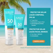 Kit Protetor Solar Corporal FPS 50 120g + Protetor Solar Facial FPS 50 60g Bronze