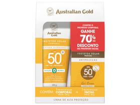 Kit Protetor Solar Corporal FPS 50 e Facial FPS 50 Australian Gold Alta Proteção