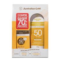 Kit Protetor Solar Corporal FPS50 200g + Protetor Solar Facial FPS50 Antipoluição 50g - Australian Gold