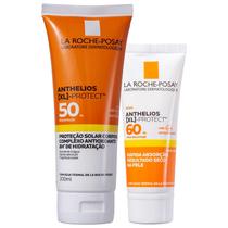 Kit Protetor Solar Corporal FPS50 200ml e Facial FPS60 40g La Roche-Posay Anthelios XL Protect Oil Free Antioxidante