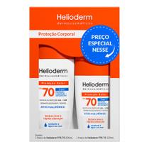 Kit Protetor Solar Corporal Helioderm 3 em 1 FPS 70 200ml e Protetor Solar Corporal Helioderm 3 em 1 FPS 70 120ml