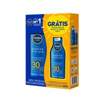 Kit Protetor Solar Corporal Nivea Sun Protect & Hidrata FPS30 200ml + 100ml Kit Protetor Solar Corporal Nivea Sun Protect & Hidrata FPS30 200ml + 100ml
