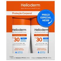Kit Protetor Solar Corrporal Helioderm 2 em 1 Fps 30 120ml + 120ml