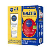 Kit Protetor Solar + Creme Facial Nivea Sun Antissinais Fps70 e 5 em 1 Kit Nivea Sun Prot+Cr Anti.Fps70 E Pot.Anti Kit Protetor Solar + Creme Facial Nivea Sun Antissinais Fps70 e 5 em 1 Kit Nivea Sun Prot+Cr Anti.Fps70 E Pot.Anti
