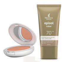 Kit Protetor Solar Episol Color Pele Morena FPS 50 Pó Compacto 10g e Protetor Solar Tom 1 Extra Claro FPS 70 40ml Kit Protetor Solar Episol Color Pele Morena FPS 50 Pó Compacto 10g e Protetor Solar Tom 1 Extra Claro FPS 70 40ml