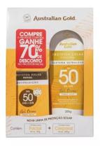 Kit protetor solar + facial antipoluição - fps 50 australian gold Kit protetor solar + facial antipoluição - fps 50 australian gold