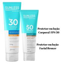 Kit Protetor Solar Facial FPS50 60g bronze + Protetor Solar Corporal 120g