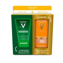 Kit Protetor Solar Facial Vichy Ideal Soleil Clarify Cor Média Fps 60 + Gel de Limpeza 50g