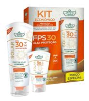 Kit Protetor Solar FPS30 Corporal e Facial Flores e Vegetais Kit Protetor Solar FPS30 Corporal e Facial Flores e Vegetais