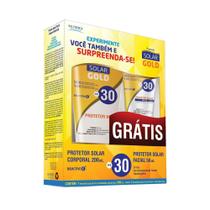 Kit protetor solar gold fps 30 200ml + facial 50ml - nutriex