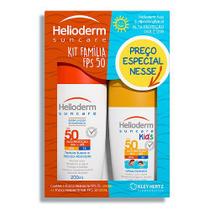 Kit Protetor Solar Helioderm Suncare FPS50 200mL Kids 120mL - Hertz