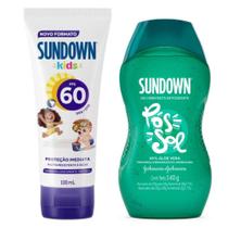 Kit Protetor Solar Kids FPS60 + Pós Sol em Gel Sundown