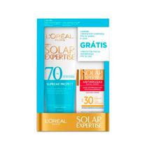 Kit Protetor Solar L'Oréal FPS70 200ml + Protetor Facial FPS30 25G - loreal
