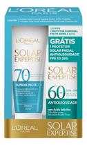 Kit Protetor Solar Loréal Paris Fps70 200ml + Facial Kit Protetor Solar Loréal Paris Fps70 200ml + Facial