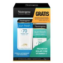 Kit Protetor Solar Neutrogena Corporal 200ml Facial Fps70