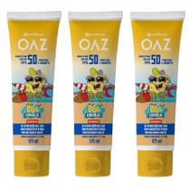 Kit Protetor Solar OAZ Bob Esponja FPS 50 Com 3 Unidades De 125 ml Cada