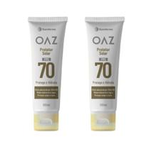 Kit Protetor Solar OAZ FPS70 Facial E Corporal Com 2 Unidades De 200ml Cada