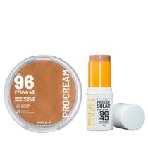 Kit Protetor Solar Pink Cheeks - Pro Stick Pro20 com Cor + Pro Cream FPS96 para Pele Clara Kit Protetor Solar Pink Cheeks - Pro Stick Pro20 com Cor + Pro Cream FPS96 para Pele Clara