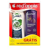 Kit Protetor Solar Red Apple FPS 50 125ml + Gel Pós-Sol Framboesa Kit Protetor Solar Red Apple FPS 50 125ml + Gel Pós-Sol Framboesa
