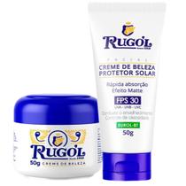 Kit Protetor Solar Rugol Fps 30 50g + Creme Rugol Pote 50g