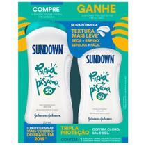 Kit Protetor Solar Sundown Praia E Piscina FPS50 200ML + 120ML